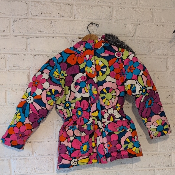 Hanna Andersson Multicolor Floral Kids Puffer Jacket - Picture 1 of 15